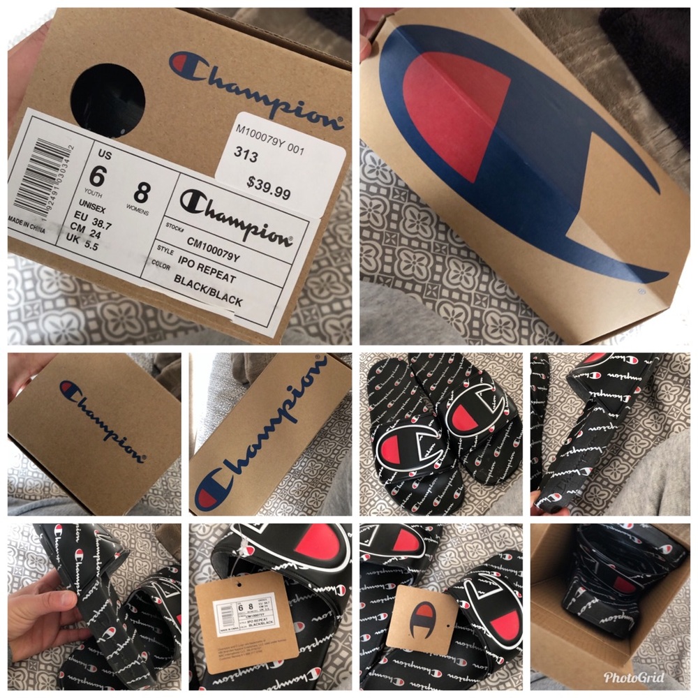champion slid on sandals